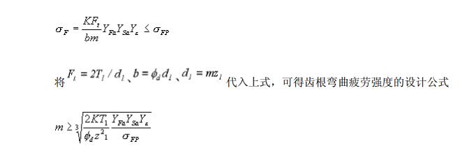 中空旋轉(zhuǎn)平臺減速機齒根疲勞彎曲強度計算公式